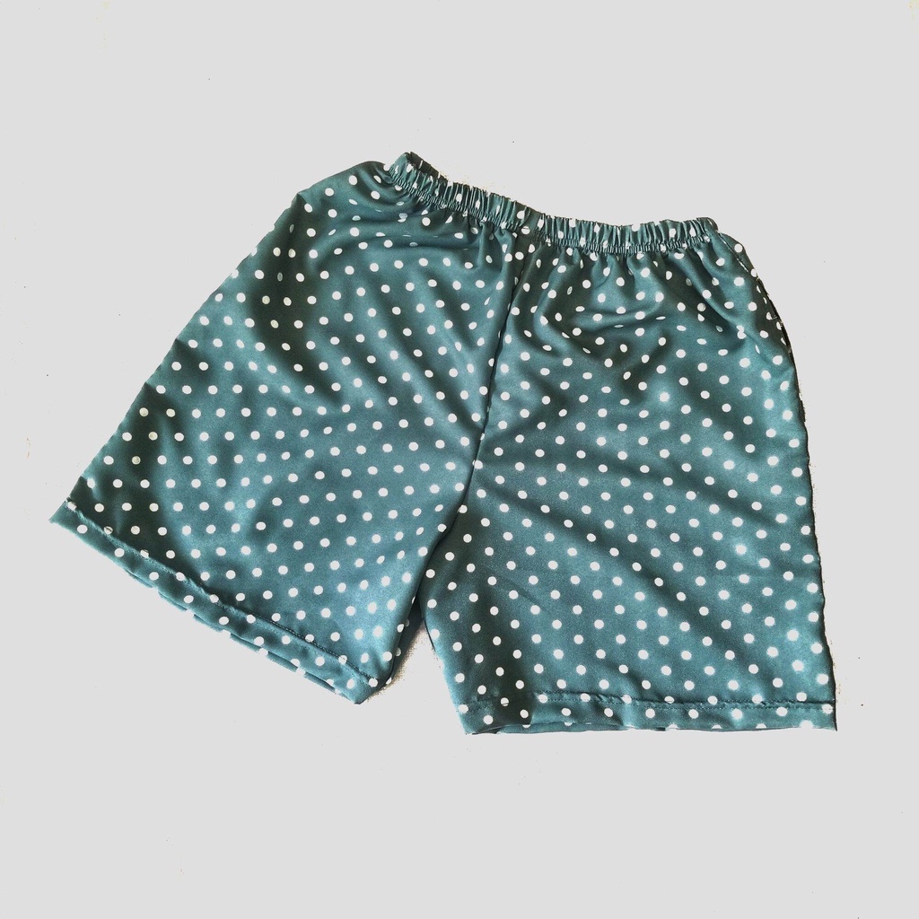 CELANA PENDEK MOTIF POLKADOT - Celana Boxer Harian Santai Unisex Termurah