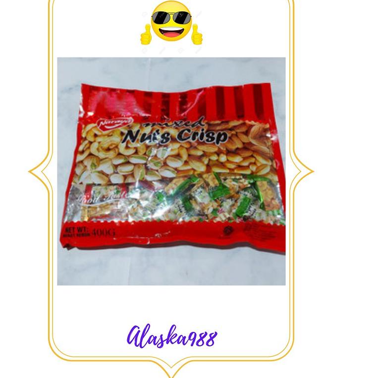 

Belanja Nyaman--NARAYA MIXED NUTS CRISP - ENTING ENTING - PERMEN KACANG 400 GRAM