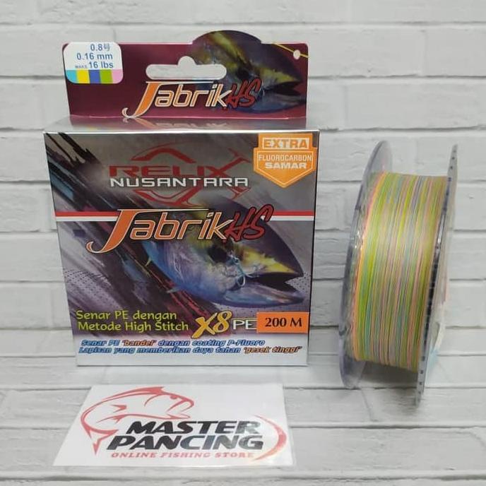 Senar Pe Relix Nusantara Jabrik Hs Pe 0.8 200M