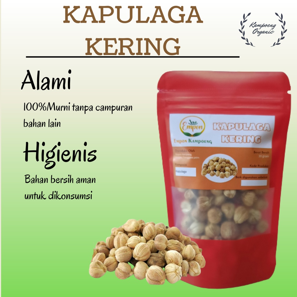 

Kapulaga Kapolaga Kering Utuh Whole Cardamom Bumbu Dapur Makanan Masak Masakan Instant Minuman Rempah Herbal Tradisional Organik Murni Asli Alami