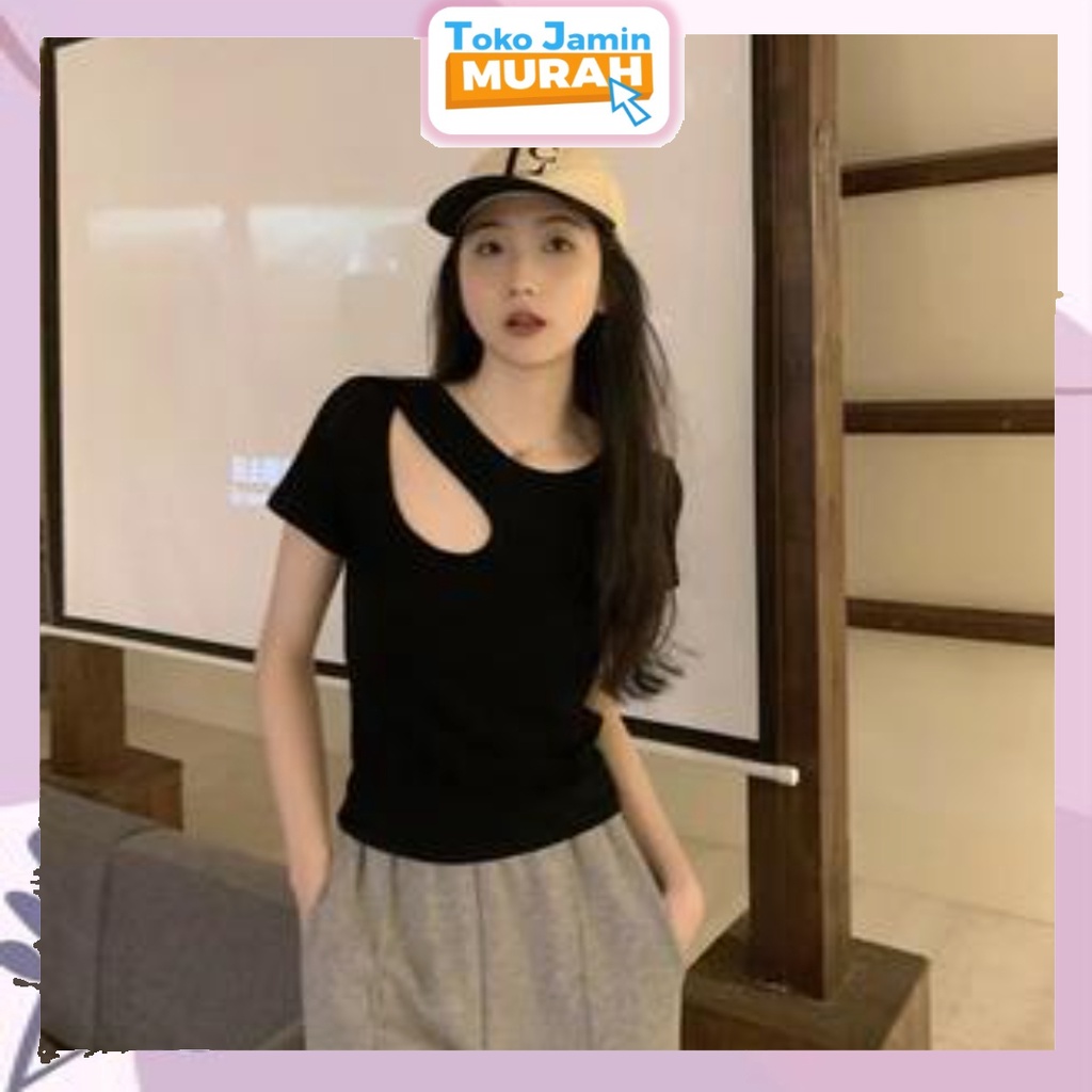 TJM BJ281 Baju Wanita Knit Crop Top Atasan Wanita Baju Fashion Korean