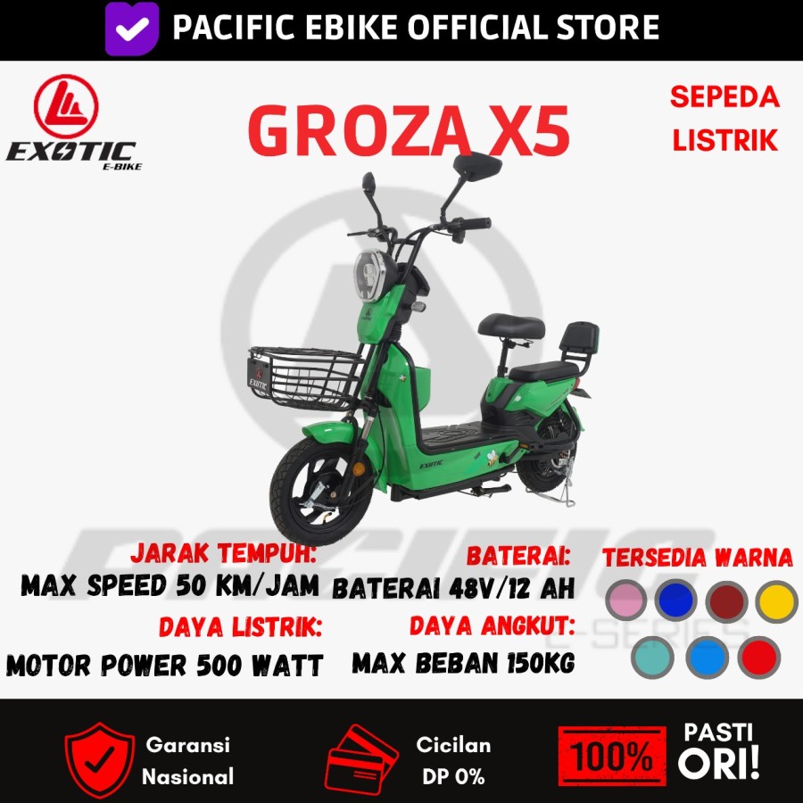 Sepeda listrik Exotic Groza x5 Pacific Exotic