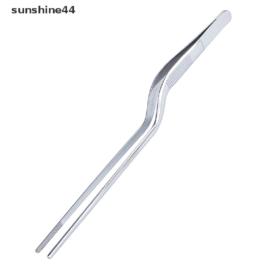 Sunshine Pinset Panjang Multifungsi Bahan Stainless Steel Untuk BBQ / Roti