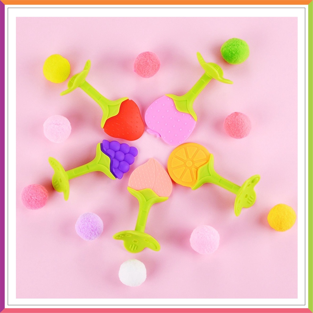 ❤ Fashionbabies ❤ MAINAN GIGITAN BAYI BAHAN SILIKON / TEETHER BUAH UNTUK BAYI