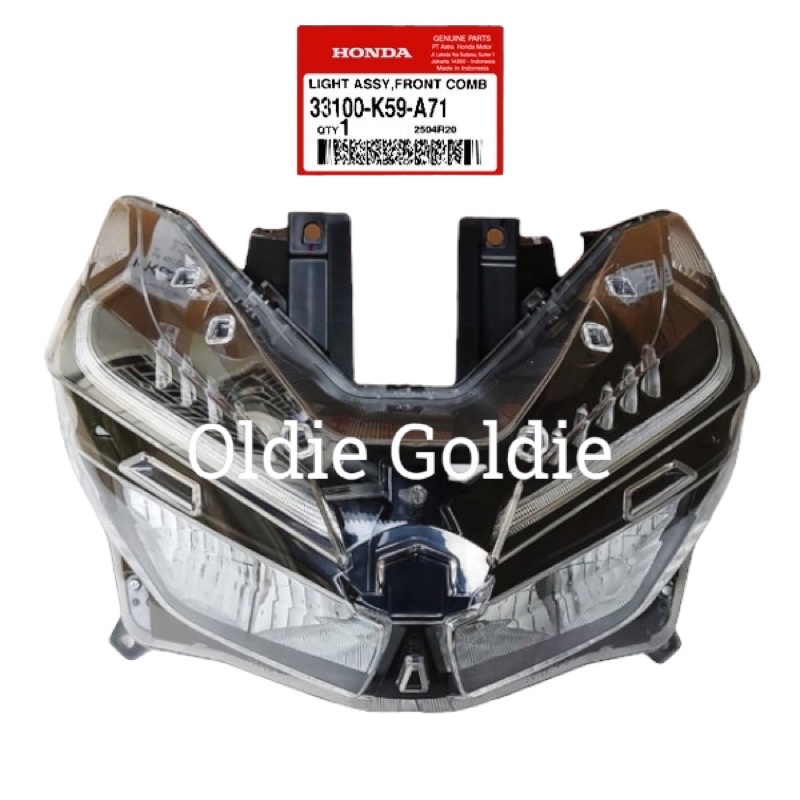 33100-K59-A71 Reflektor Assy Lampu Depan Vario 125 150 LED 2018 - 2021 AHM 33100K59A71