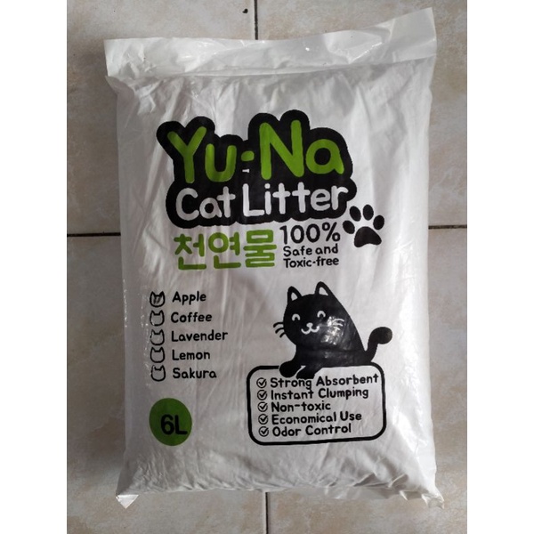 Pasir Kucing YUNA Cat Litter 3.5 Liter/6 Liter/12 Liter