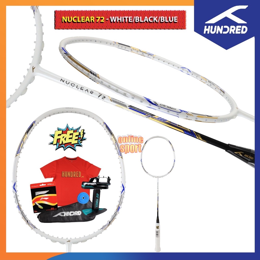HUNDRED HNDRD Nuclear 72 Raket Badminton Bulutangkis