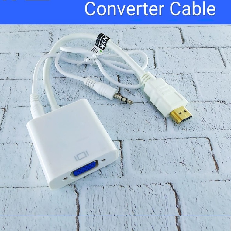 NYK Converter Kabel hdmi to VGA + Audio Aux