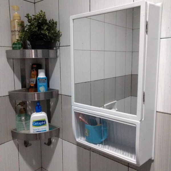 Rak Toilet Rak Kamar Mandi / Cermin Dinding Maspion Mc-2