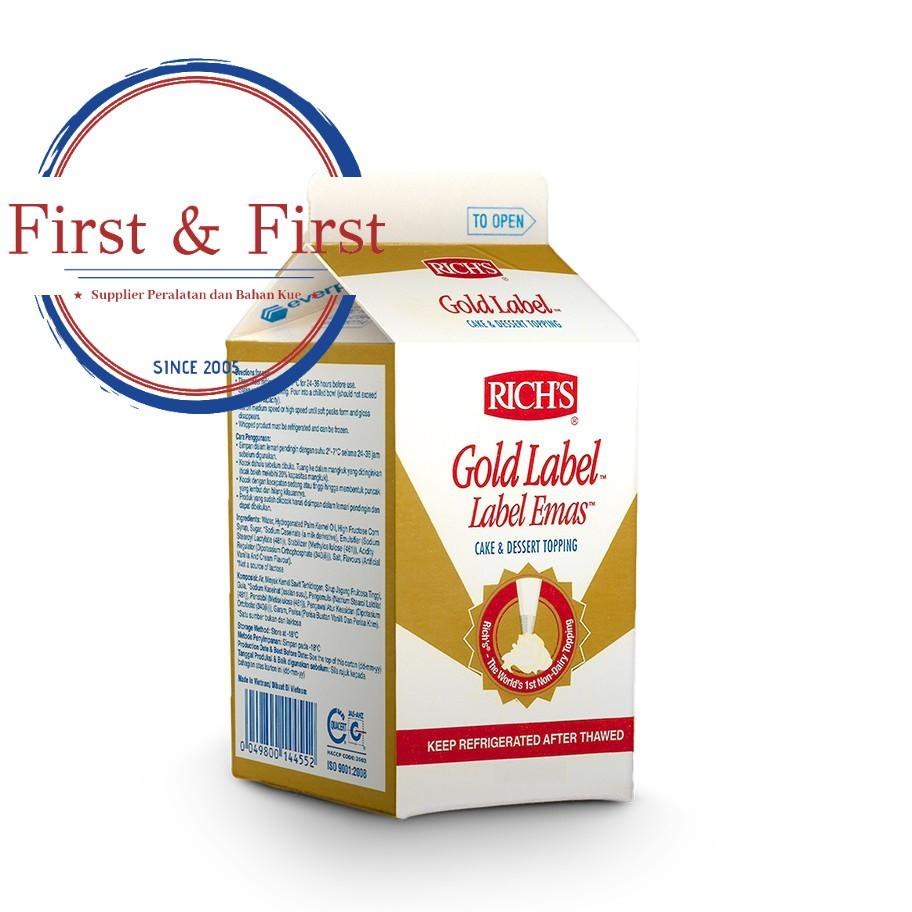 

10.10 BIG SALE FASION Rich Gold Label Whipping Cream 500 gram 