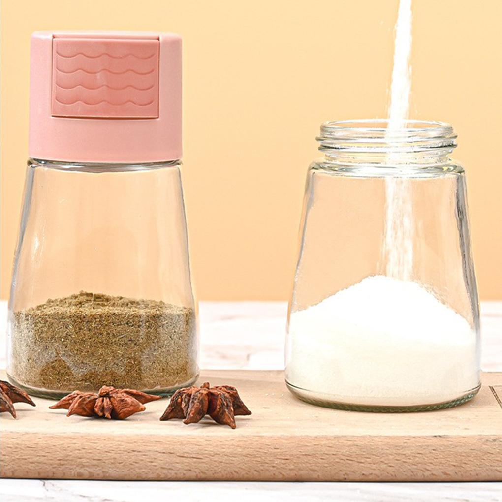 Dispenser Garam Tekan Type Botol Penyimpanan Bumbu Hotel Dapur Kue Barbekyu Rempah Bisa Dicuci Organizing Jar Container