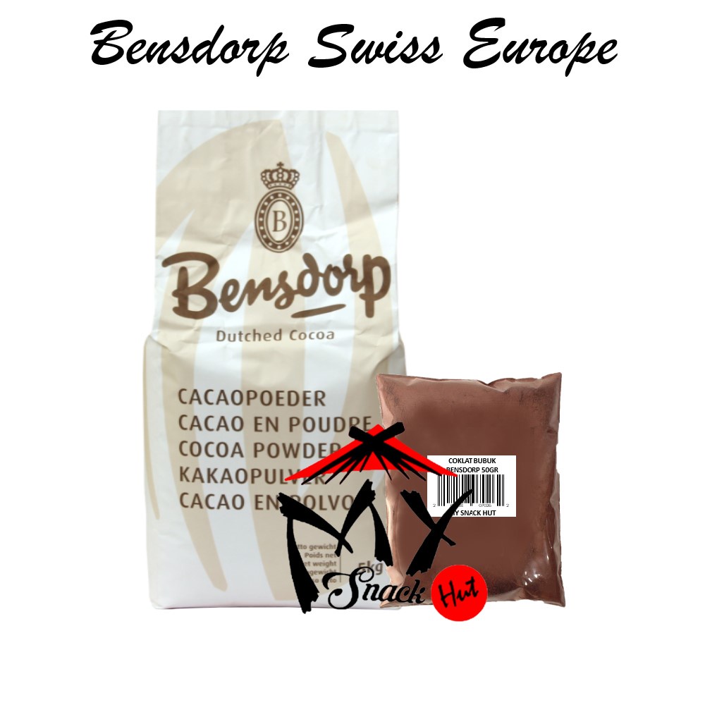 COKELAT BUBUK BENSDORP 50GR - BENSDROP PURE CHOCOLATE COCOA CACAO POWDER COKLAT SWISS EUROPE MURNI HALAL