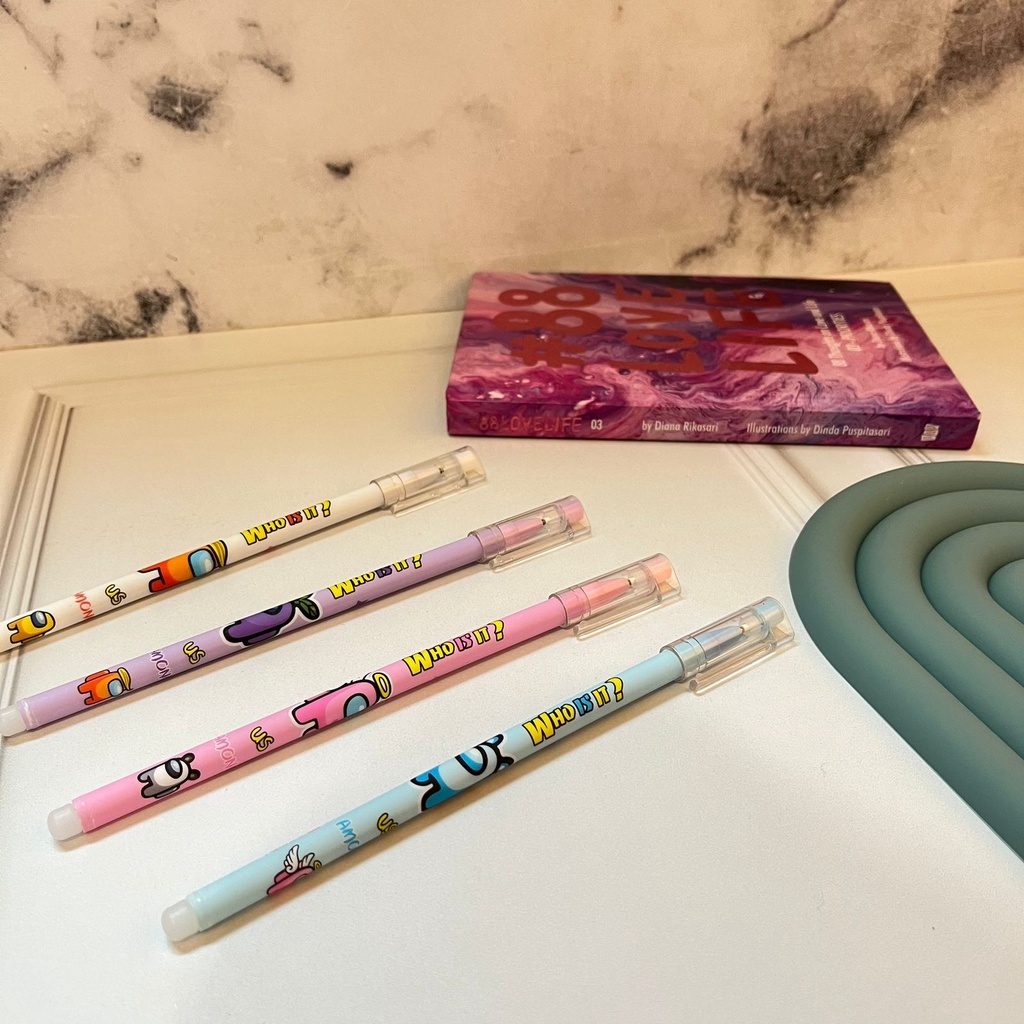 

Pulpen Gel Odemei Eraseable Amongus - BISA DIHAPUS TINTA HITAM - pena lucu pen gel bolpoin bulpen warna warni unik alat tulis hadiah anak sekolah & kantor stationery cute karakter kartun bisa dihapus