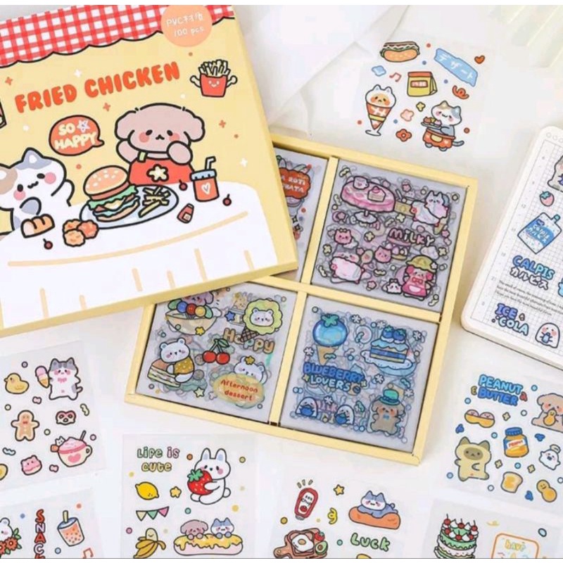 

sticker asthetic set boleh dipilihh brp!!!!