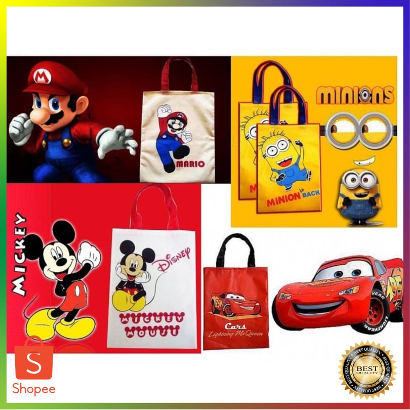 

Best Seller! Goodie Bag Kartun Cowok Karakter Mario Bros Mickey Mouse Minion Mcquee GBU1571 Best Product