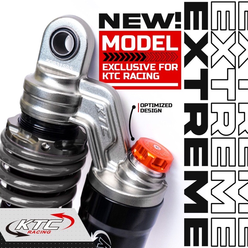 Shock Matic Tabung Shockbreaker KTC Racing Extrem Matic Original Singel Shock Mio Beat Vario125 Click125 300mm 325mm FOURSIX_46