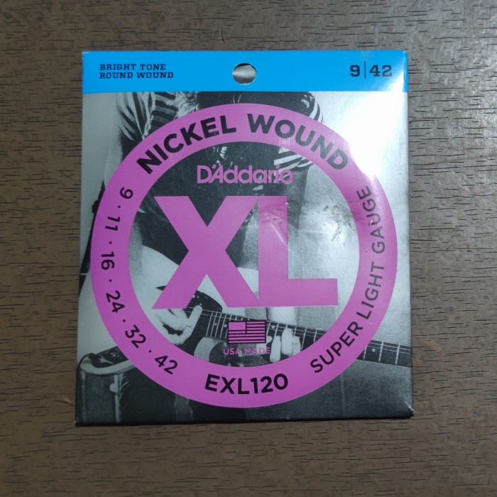 Senar Gitar D'addario Dadario XL EXL120 Nickel Original