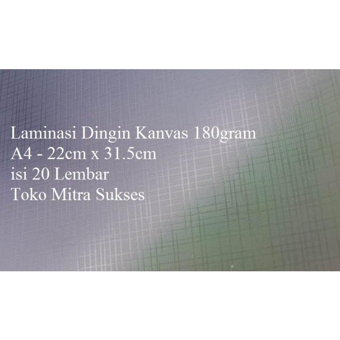 

SALE Laminasi Dingin Kanvas