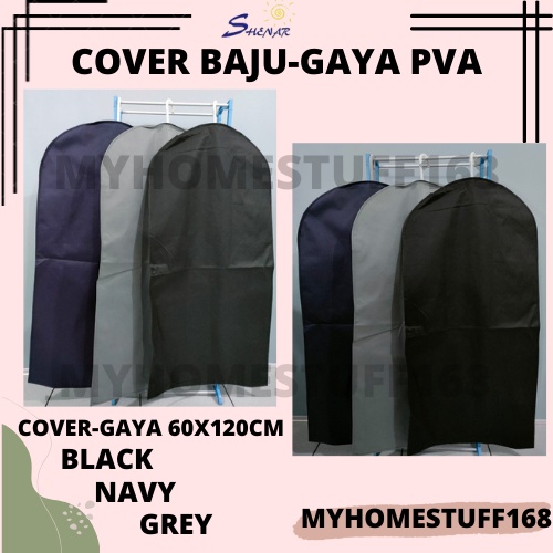 COVER BAJU BAHAN KAIN NON WOVEN COVER(CLASSY 60X80CM) DAN COVER (GAYA 60X120CM) COVER JAS / SARUNG JAS/ COVER GANTUNGAN BAJU / PELINDUNG BAJU