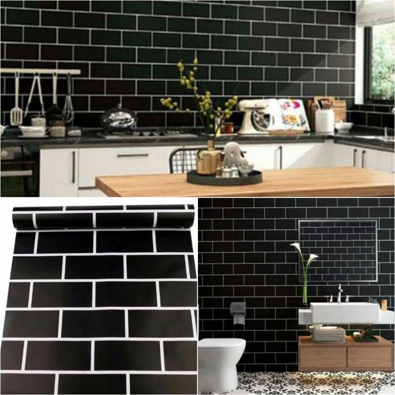 PAKET 3 ROLL Wallpaper Dinding TERMURAH UK 45CMx5m Premium High Quality Bisa Cod