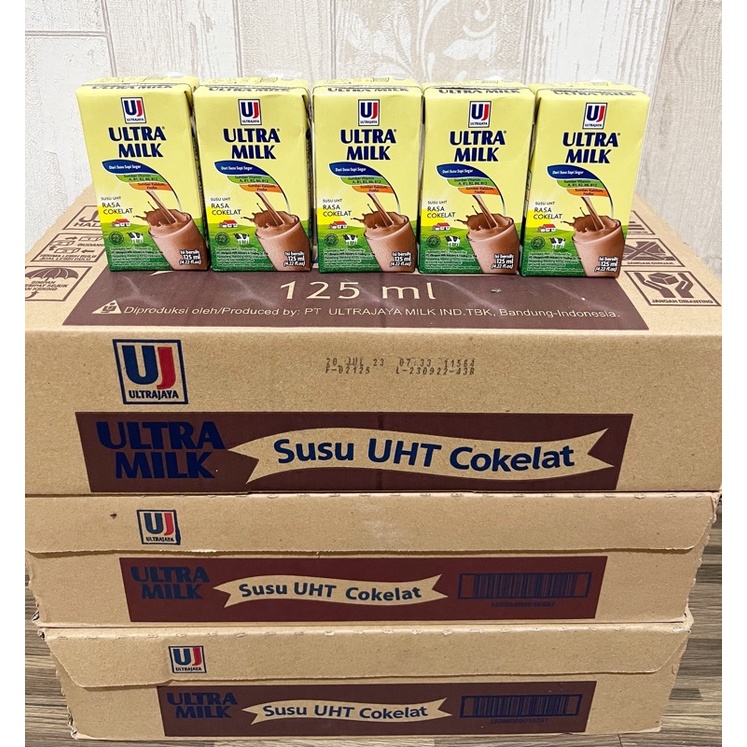 

Susu UHT Ultra Milk 125 ml Rasa Coklat, Stoberi, dan Full Cream
