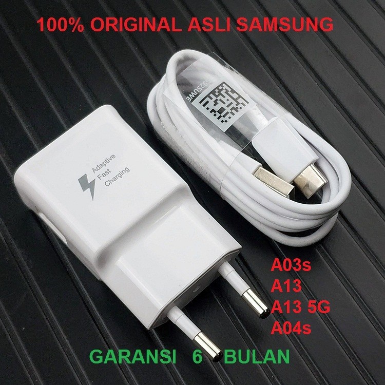 Charger SAMSUNG Galaxy A03s A04s A13 5G Fast Charging 15W Original