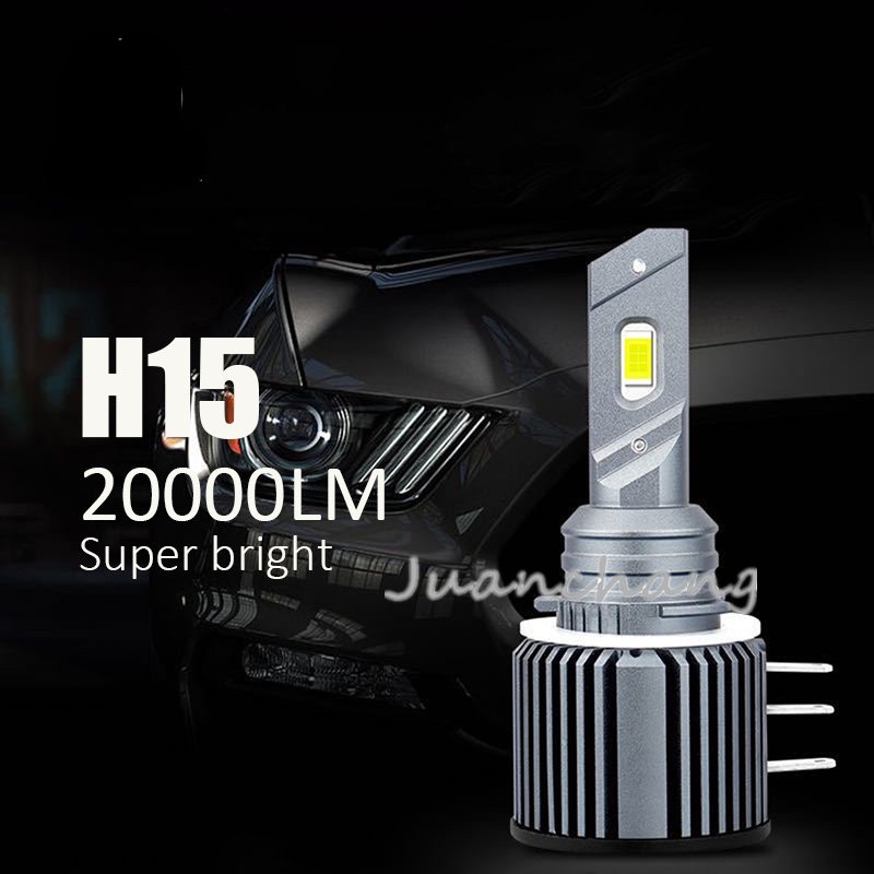 2pcs Lampu Depan Led H15 20000lm 90w Untuk Mobil Audi Mercedes Benz BMW Volkswagen Golf Ford Landrover