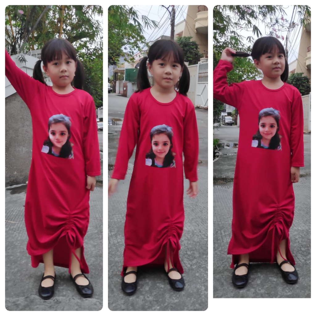 MOMOGI- MIDI DRESS ANAK VIRAL PRINTING DTF/MIDI DRESS SERUT / Usia 5-10thn