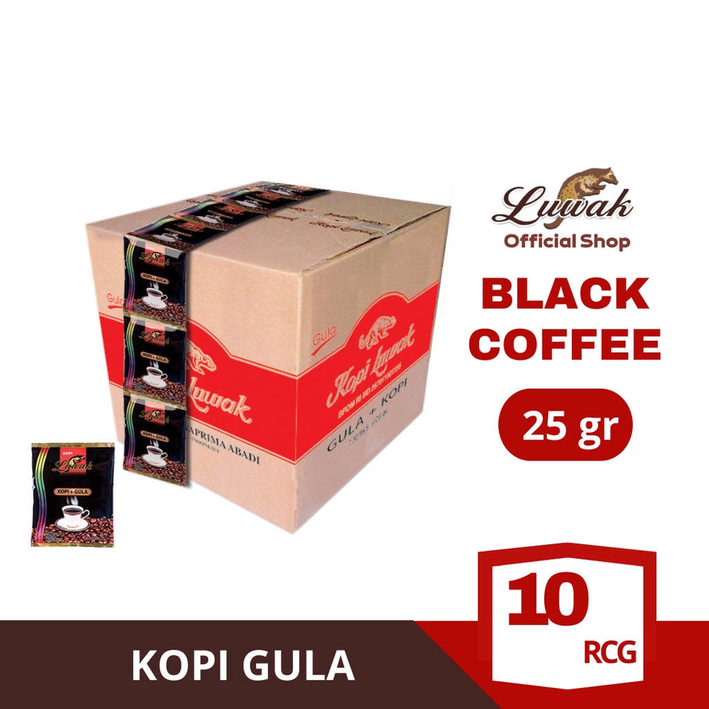 

Kopi Luwak Gula Renceng 25gr - 1 Karton