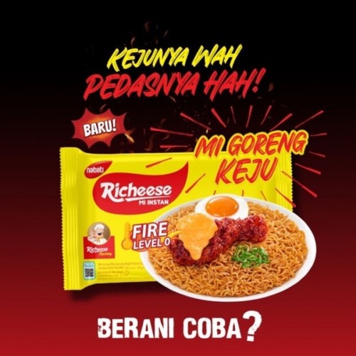 

PROMO Richeese Mi Goreng Keju Level 0 Mi Instan 74 gram