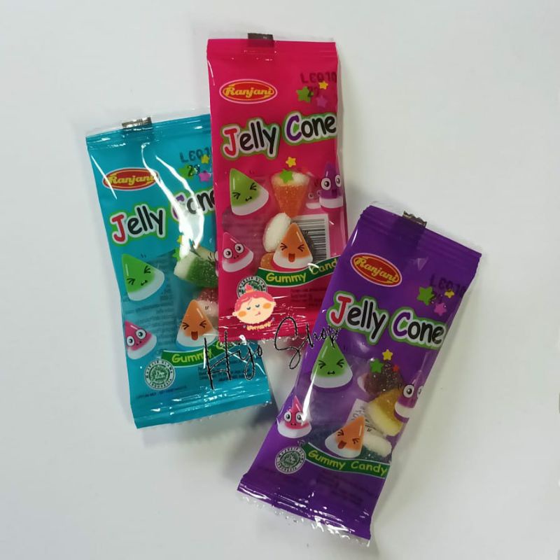 

Ranjani Jelly Cone Gummy Candy 5g Permen Kenyal