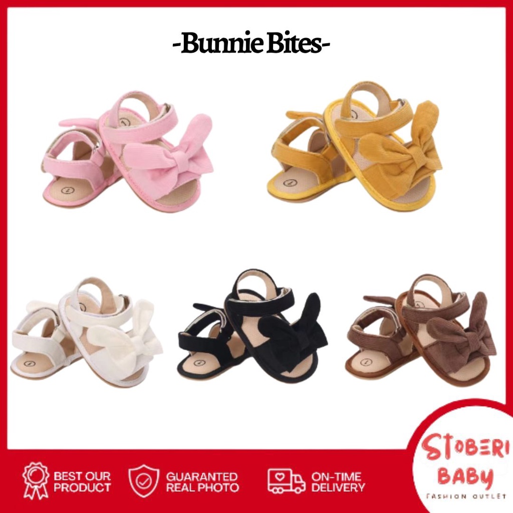 stoberi baby - PREWALKER Sepatu Anak Bayi Baby Shoes Sandal Casual Socks Anti Slip Bahan Import / BUNNY BITES