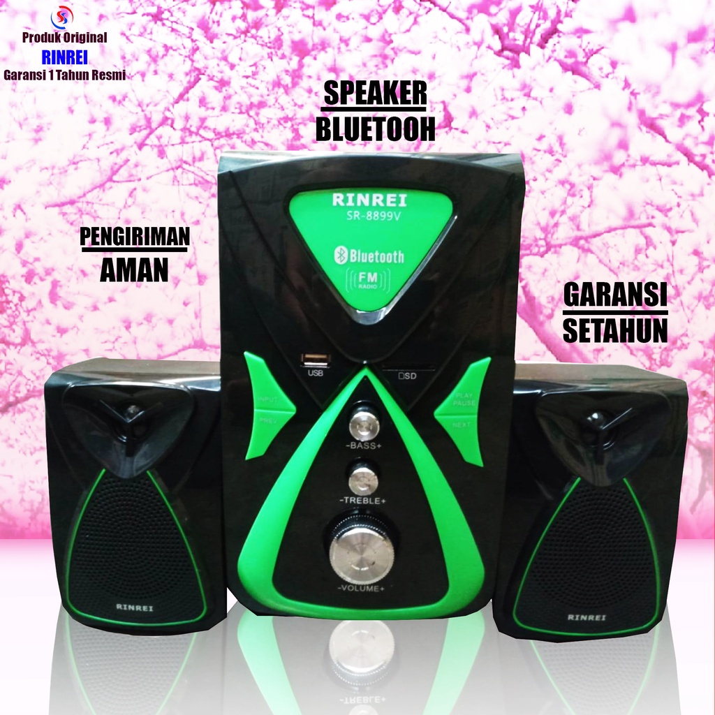 ORIGINAL SPEAKER MEETING BLUETOOTH RINREI 8899 V GARANSI 12 BULAN RESMI