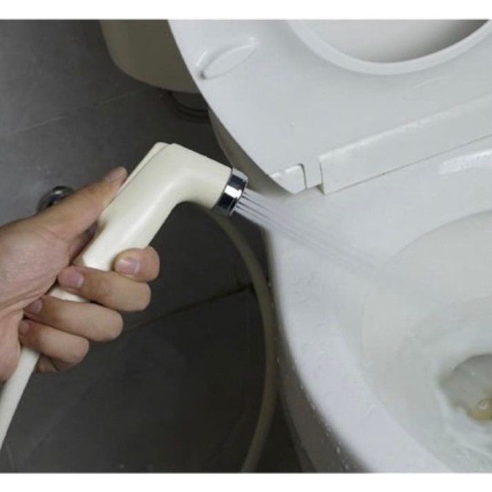 Semprotan kloset model sanei ivory-jet shower bidet toilet putih washer cream sprayer closet murah mumer