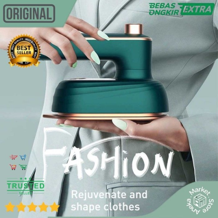 Setrika Uap Setrika Uap Laundry Portable Garment Steamer Bebas Kusut Original(D5M7) Setrika Mini Por