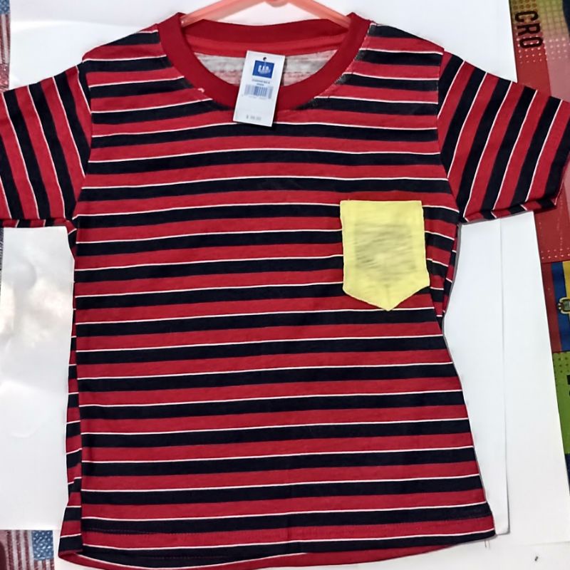 baju anak trendy baju motif salur anak laki baju kaos oblong anak bahan tebal adem