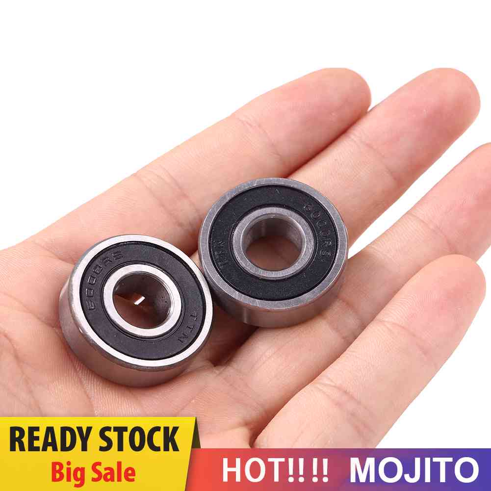 2pcs Bearing Depan / Belakang Solid 6000 / 6200 Untuk Sepeda MTB