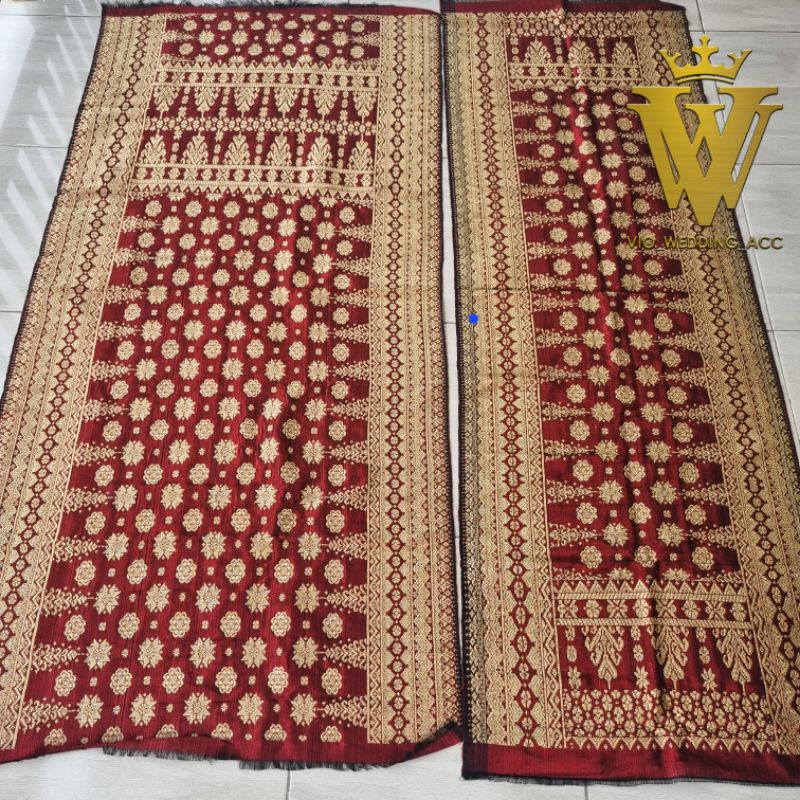 Songket palembang, Tenun asli,  kain+selendang [ORI]