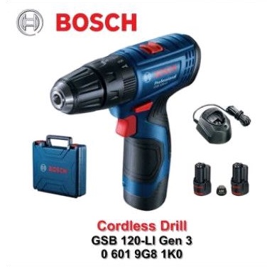 Bor Tembok Bosch GSB 120-LI Cordless Impact Drill