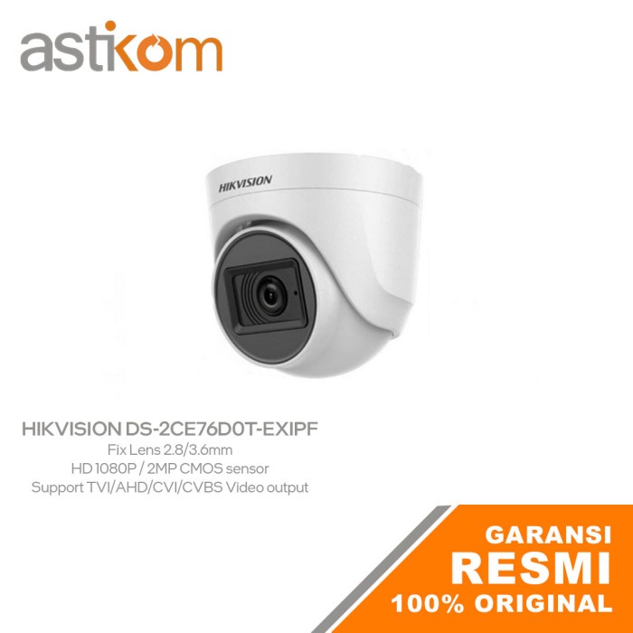 CCTV Analog Camera Hikvision DS-2CE76D0T-EXIPF 2MP 2,8mm