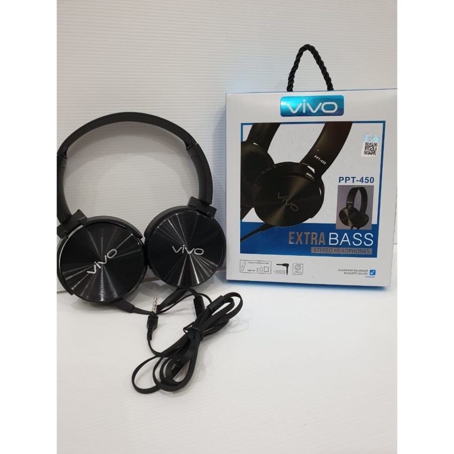 HEADSET BANDO BRANDED PPT-450 + MIC HEADPHONE PPT450 STEREO EARPHONE