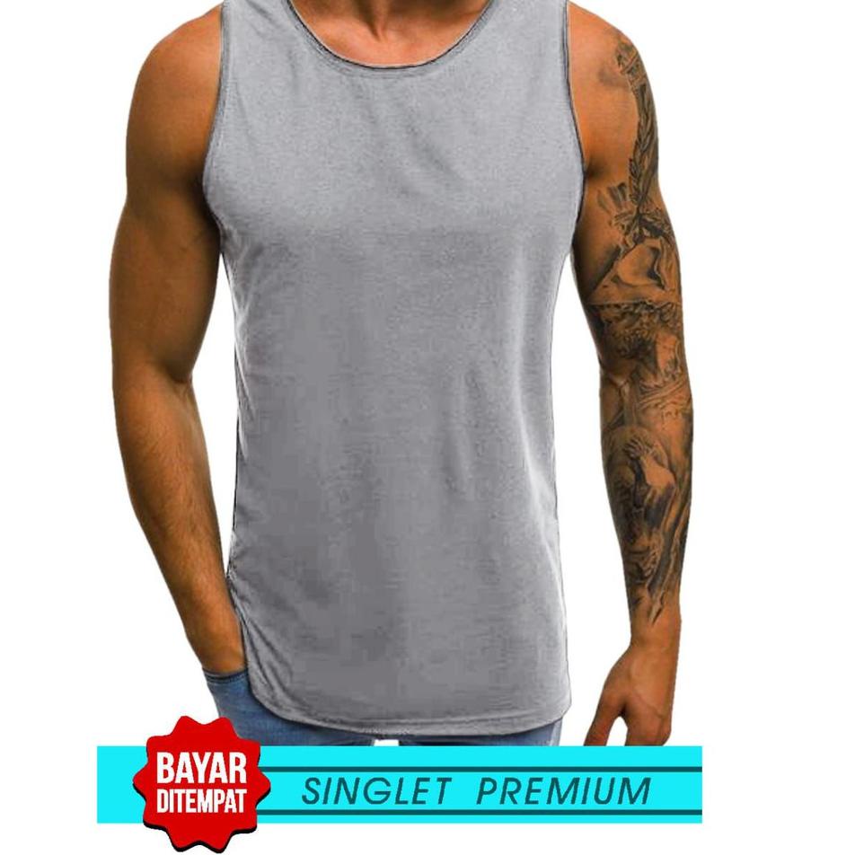 SINGLET LEKBONG PRIA (POLOS) / SINGLET LEKBONG GYM /LEKBONG / SINGLET/KAOS DALAM PRIA/KUTANG {OMR.31