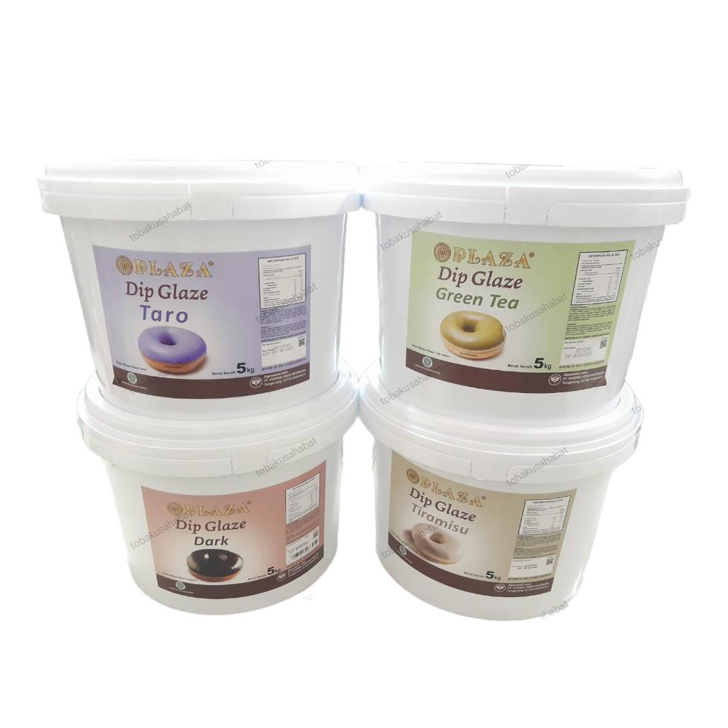 

PLAZA Dip Glaze 5 Kg | Dip Glaze Plaza Dark Chocolate 5 kg | Dip Glaze Plaza Taro 5 kg | Dip Glaze Plaza Green Tea 5 kg | Dip Glaze Plaza Tiramisu 5 kg