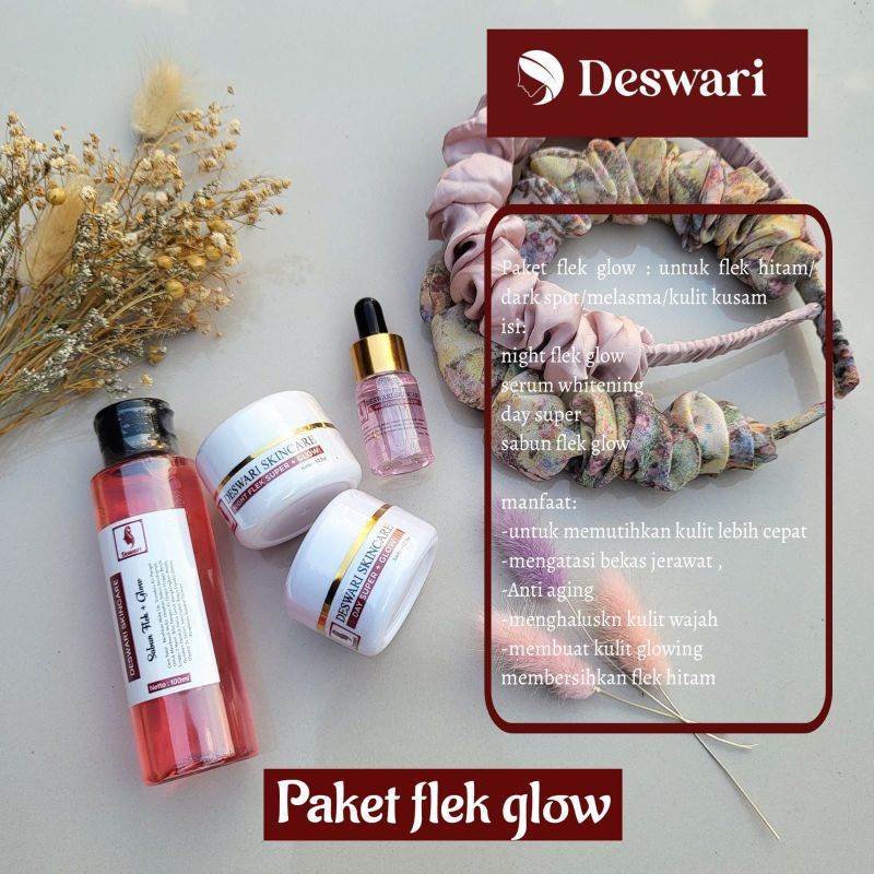 Deswari Skincare / Paket FLEK + GLOW