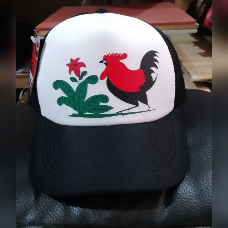 topi trucker logo ayam jago distro size dewasa