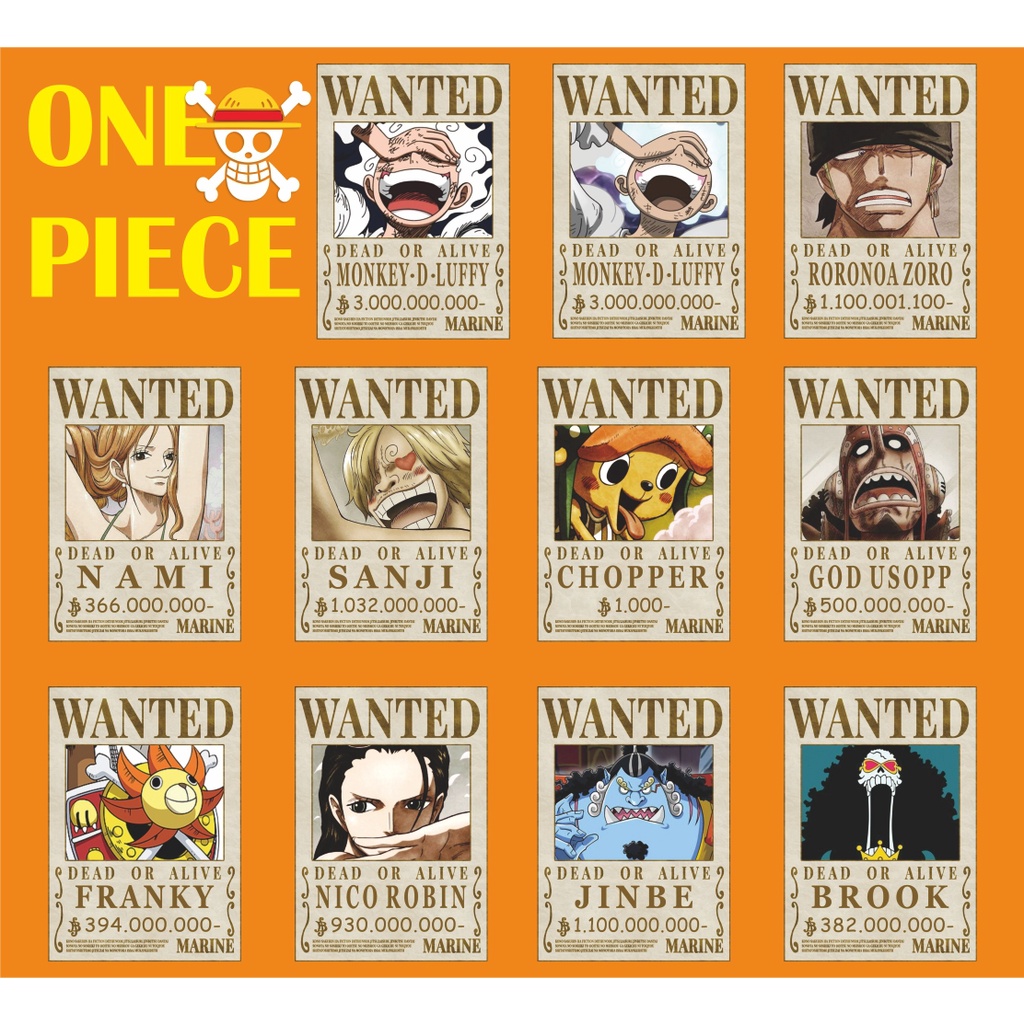 POSTER BOUNTY ONE PIECE MUGIWARA CREW