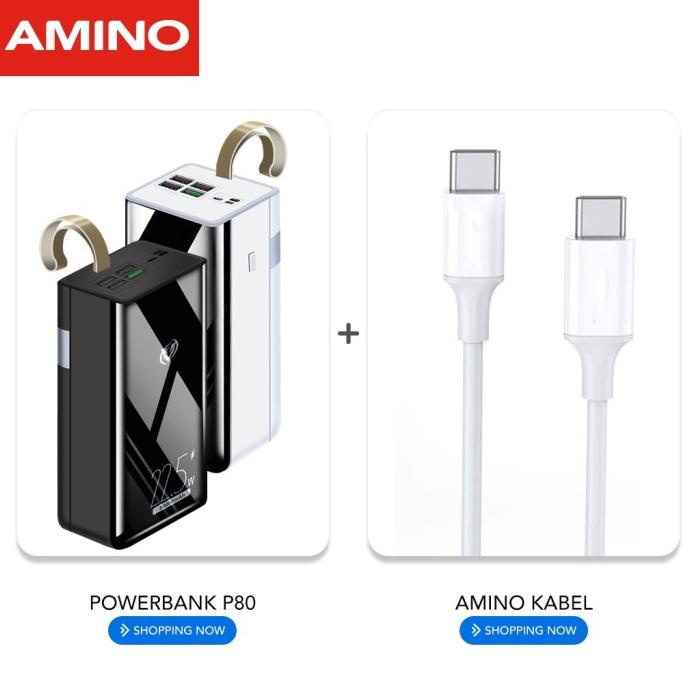 AMINO BUNDLING : P80 POWERBANK 80000 MAH POWER BANK LED DIGITAL GFHT64769FR