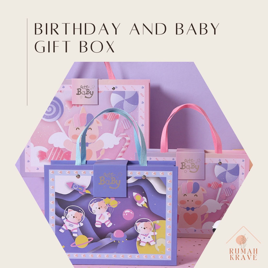 

RUMAH KRAVE - Birthday and Baby Gift Box Kotak Kado Anak Bayi Ultah
