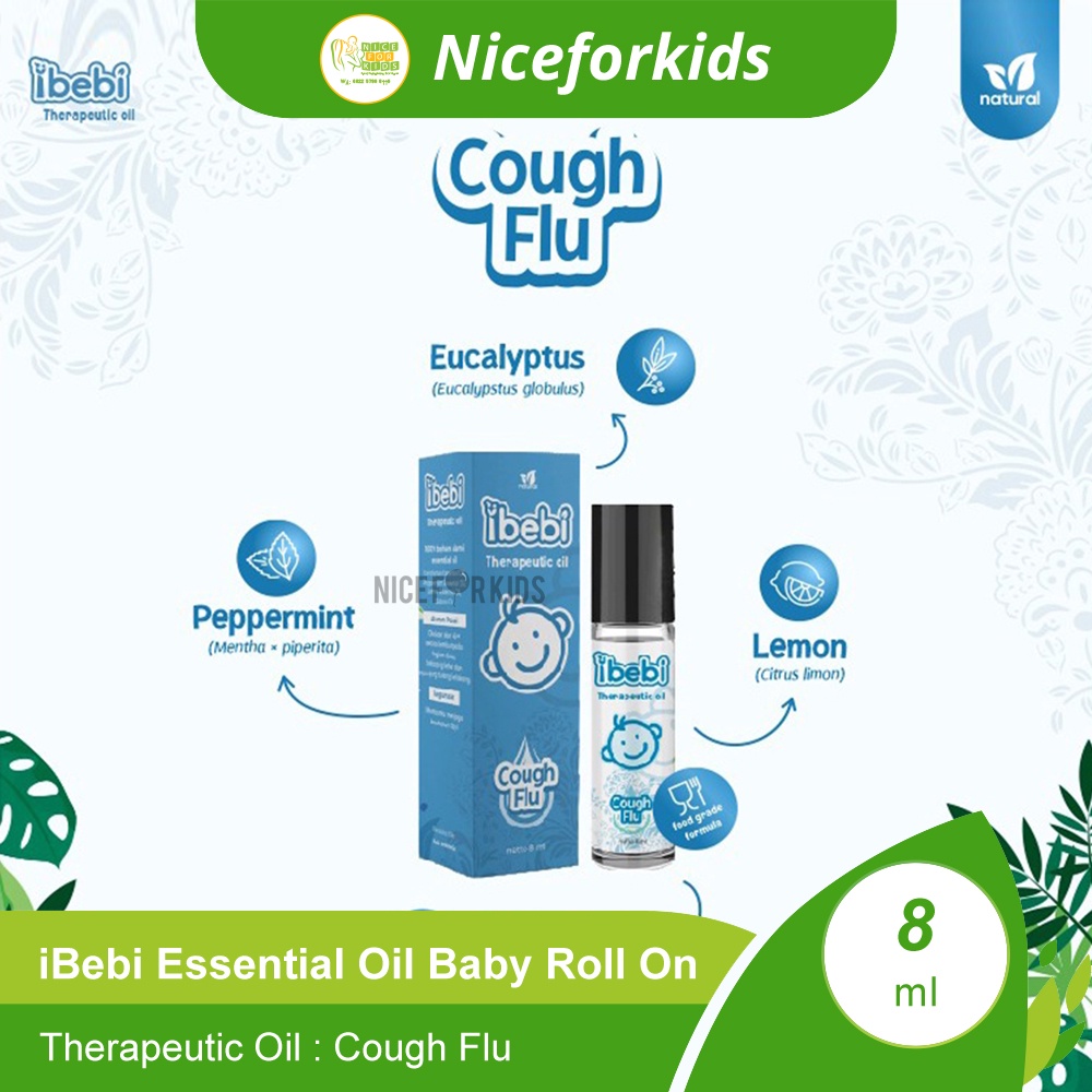 iBebi Natural Therapeutic Essential Oil Cough &amp; Flu / Sweet Sleep / Essential Oil Baby Roll On