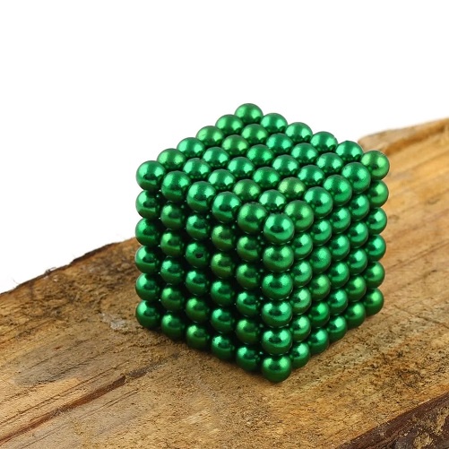 10 BUTIR Magnet BALL GREEN Magnetic Balls Bola Neodymium DIY Puzzle Cube Hijau